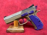 CZ Shadow 2 Compact PBJ Tan / Purple 9mm 4" Barrel 15-Rounds (91252-PBJ) - Image 5 of 8