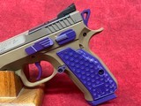CZ Shadow 2 Compact PBJ Tan / Purple 9mm 4" Barrel 15-Rounds (91252-PBJ) - Image 6 of 8
