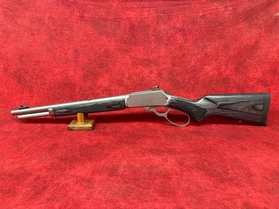 Marlin 1895 Trapper 45-70 Gov 5+1 16.10" Polished Stainless Steel Threaded Barrel, Black Laminate Stock (70450) - Image 6 of 11