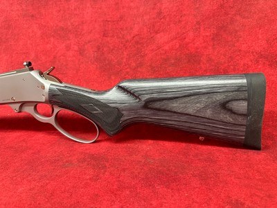 Marlin 1895 Trapper 45-70 Gov 5+1 16.10" Polished Stainless Steel Threaded Barrel, Black Laminate Stock (70450) - Image 7 of 11