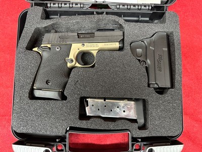 SIG Sauer P938 Desert Bronze 9mm 3" Discontinued Model (938-9-DB-AMBI) - Image 4 of 4