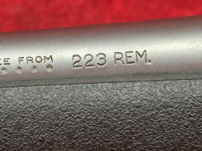 Remington Model 7 .223 Rem. 20" Stainless Threaded Barrel Black Synthetic Stock  - Image 10 of 11