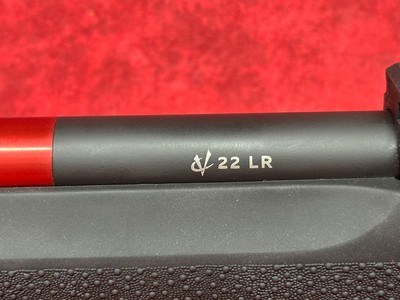 Volquartsen AL Superlite 22LR Red barrel with Black Hogue stock. - Image 10 of 11