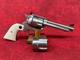 Ruger Blackhawk Flattop 45LC / 45ACP 5.5" SS/IVORY New Model (5241)