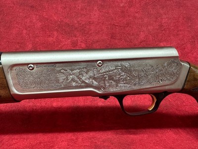 Browning A5 Ultimate Sweet Sixteen 16ga 2.75" 3+1 26" Blued, Satin Engraved Rec, Grade III Turkish Walnut Stock, Fiber Optic Sight, Invector - Image 8 of 9