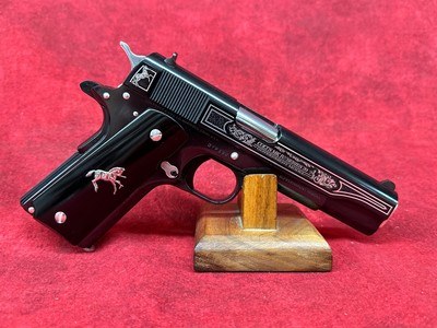 ???????COLT 1911 OSCURO Y PLATA 38 SUPER 390-OF-500 TALO EXCLUSIVE (O1911C-38-OYP) - Image 1 of 9