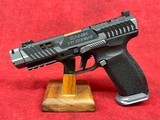 Canik TTI Combat 9mm 18+1 4.60" Bronze PVD Ported Spiral Barrel Compensated, Smoke Cerakote Steel Optic Ready (HG7854S-N) - Image 4 of 6