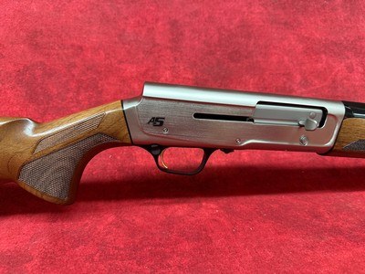 Browning A5 Upland 20 Gauge 3" Chamber 26" Gloss Blued Vent Rib Barrel, Matte Nickel Aluminum Receiver, Adjustable Grade I Oil Walnut Stock, - Image 3 of 9