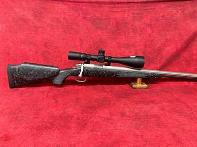 Gunwerks LRM-500 Left Hand stock Muzzleloader 50 cal 24" with NightForce NX5 5.5-22x56mm with Custom dial - Image 1 of 14