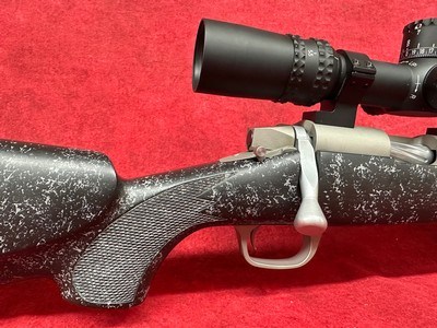 Gunwerks LRM-500 Left Hand stock Muzzleloader 50 cal 24" with NightForce NX5 5.5-22x56mm with Custom dial - Image 3 of 14