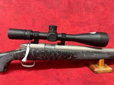 Gunwerks LRM-500 Left Hand stock Muzzleloader 50 cal 24" with NightForce NX5 5.5-22x56mm with Custom dial - Image 4 of 14