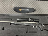 Gunwerks LRM-500 Left Hand stock Muzzleloader 50 cal 24" with NightForce NX5 5.5-22x56mm with Custom dial - Image 14 of 14