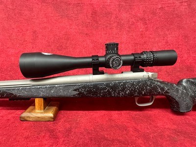 Gunwerks LRM-500 Left Hand stock Muzzleloader 50 cal 24" with NightForce NX5 5.5-22x56mm with Custom dial - Image 10 of 14