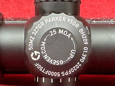 Gunwerks LRM-500 Left Hand stock Muzzleloader 50 cal 24" with NightForce NX5 5.5-22x56mm with Custom dial - Image 13 of 14