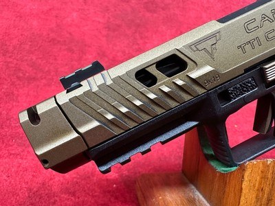 Canik TTI Combat Black Bronze 9mm 4.6in 2-18Rd Mags (HG7854-N) - Image 8 of 9