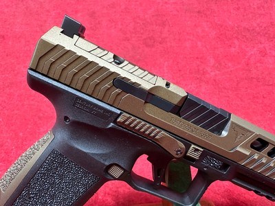 Canik TTI Combat Black Bronze 9mm 4.6in 2-18Rd Mags (HG7854-N) - Image 3 of 9