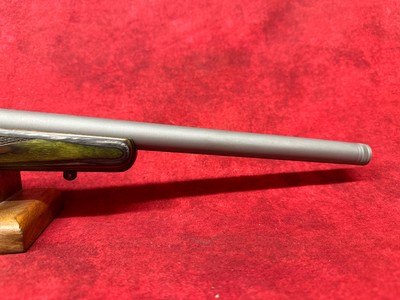 Ruger 77/17 17 Hornet 6+1 18.50" Threaded Barrel, Matte Stainless Steel, Green Mountain Laminate Stock (7220) - Image 5 of 11