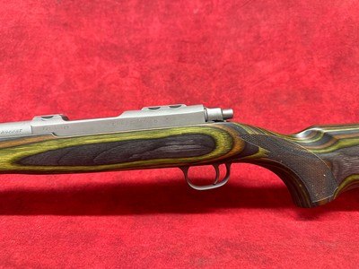 Ruger 77/17 17 Hornet 6+1 18.50" Threaded Barrel, Matte Stainless Steel, Green Mountain Laminate Stock (7220) - Image 9 of 11