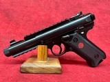 Ruger Mark IV Tactical 22 LR 4.40" Threaded Barrel 10+1 Top & Bottom Picatinny Rails, Ambidextrous Manual Safety, Optics Ready (40150) - Image 2 of 2