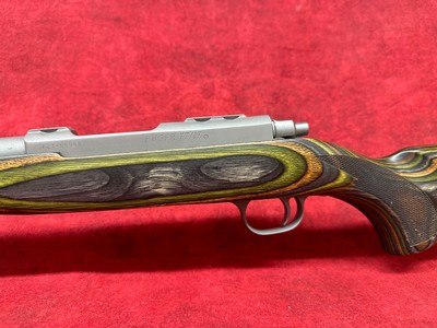 Ruger 77/17 17 Hornet 6+1 18.50" Threaded Barrel, Matte Stainless Steel, Green Mountain Laminate Stock (7220) - Image 8 of 10
