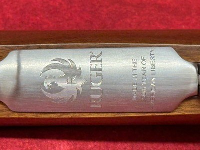 Ruger 77 Hawkeye 250th Anniversary Limited Edition 308 Win 4+1 20" Satin Threaded Barrel, American Black Walnut Fixed Stock (67113) - Image 11 of 12
