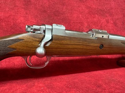 Ruger 77 Hawkeye 250th Anniversary Limited Edition 308 Win 4+1 20" Satin Threaded Barrel, American Black Walnut Fixed Stock (67113) - Image 3 of 12
