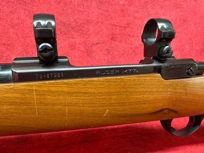 Ruger M77 Tang Safety 24in Barrel .338 WM Safari Iron sights - Image 13 of 16