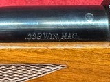 Ruger M77 Tang Safety 24in Barrel .338 WM Safari Iron sights - Image 14 of 16