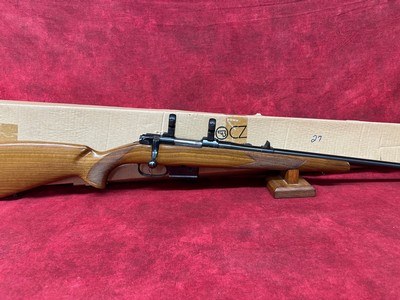 CZ 527 Lux, 223 Remington 24” BBL with iron sights, Blued/Wood with rings and box - Image 1 of 17