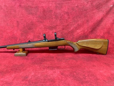 CZ 527 Lux, 223 Remington 24” BBL with iron sights, Blued/Wood with rings and box - Image 10 of 17