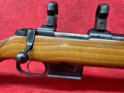 CZ 527 Lux, 223 Remington 24” BBL with iron sights, Blued/Wood with rings and box - Image 6 of 17