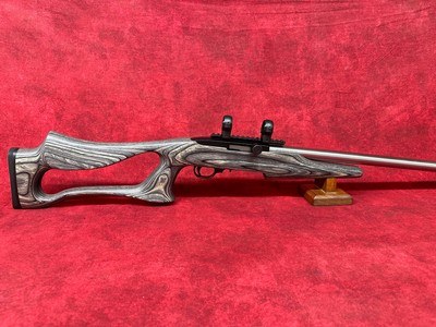 Ruger 10/22 17 Mach 2 with 18" SS Threaded Volquartsen barrel and Boyds Laminate stock - Image 1 of 11