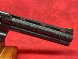 COLT PYTHON LETS RODEO POLISHED BLUED ENGRAVED/24KT GOLD REVOLVER 357 MAG 6" 6 RD (PYTHONSP6WFT-ENG) - Image 5 of 10