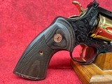 COLT PYTHON LETS RODEO POLISHED BLUED ENGRAVED/24KT GOLD REVOLVER 357 MAG 6" 6 RD (PYTHONSP6WFT-ENG) - Image 2 of 10