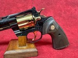 COLT PYTHON LETS RODEO POLISHED BLUED ENGRAVED/24KT GOLD REVOLVER 357 MAG 6" 6 RD (PYTHONSP6WFT-ENG) - Image 7 of 10