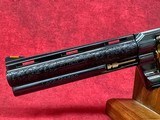 COLT PYTHON LETS RODEO POLISHED BLUED ENGRAVED/24KT GOLD REVOLVER 357 MAG 6" 6 RD (PYTHONSP6WFT-ENG) - Image 10 of 10