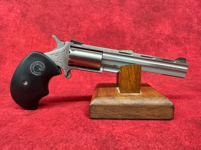 North American Arms Mini-Master  22 LR 5 Shot 4" Stainless Steel Rib Barrel (MML) - Image 1 of 8