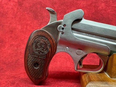 Bond Arms Snakeslayer Original 45 Colt/410 Gauge 2rd Shot 3.50" Stainless w/Rosewood Grips (BASS) - Image 2 of 6