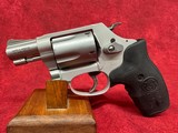 Smith & Wesson 637 w/Laser J-Frame 38 Special +P 5 Shot 1.88" Stainless Steel Barrel, Black Crimson Trace Laser grip (163052) - Image 4 of 9