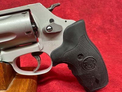 Smith & Wesson 637 w/Laser J-Frame 38 Special +P 5 Shot 1.88" Stainless Steel Barrel, Black Crimson Trace Laser grip (163052) - Image 5 of 9