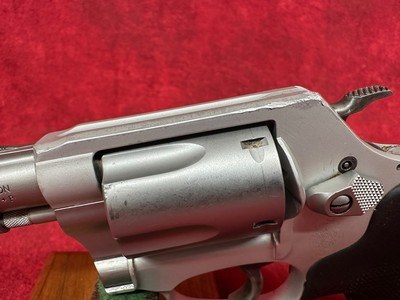 Smith & Wesson 637 w/Laser J-Frame 38 Special +P 5 Shot 1.88" Stainless Steel Barrel, Black Crimson Trace Laser grip (163052) - Image 7 of 9