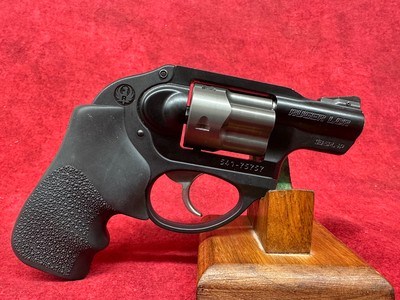Ruger LCR Small Frame 38 Special +P 5rd 1.87" Matte Black Steel Barrel, Hogue Tamer Monogrip Grip, Concealed Hammer (5401) - Image 1 of 4