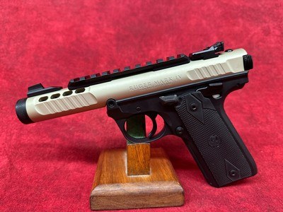 Ruger Mark IV 22/45 Lite Champagne 22 LR 4.4in 2-10Rd Mags (43955) - Image 4 of 6