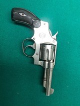 Smith & Wesson .32 hand ejector second model of 1903, 5th change, nickel - 1 of 9