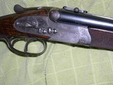 J J REEB 8X57 DOUBLE RIFLE OVER 16 GA BEAUTIFUL CONDITION APPEARS TO BE ALL ORIGINAL - 4 of 10