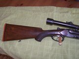 GUSTAVE KERSTEN 9.3X74 DOUBLE RIFLE, ZEISS JENA 4X CLAW MOUNTS - 2 of 15