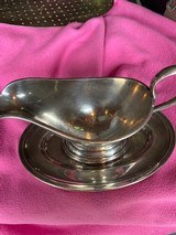 Nazi Third Reich German Formal Dining SilverwareGravy Boat - 3 of 4