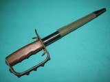 Original US WW1 Trench Knife M1917 with Reproduction Scabbard - 15 of 15