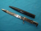 German Engraved Bayonet in Excellent Condition - 5 of 13