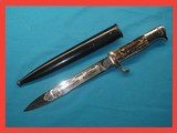 German Engraved Bayonet in Excellent Condition